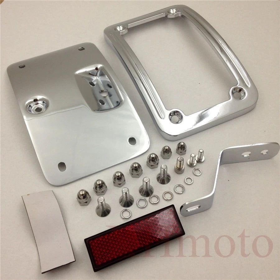 Chrome License Plate Bracket for Harley Softail FLSTSC, FLSTN (2005–2007)