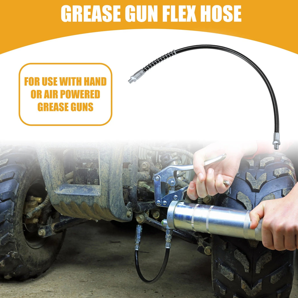 Trailer Grease Gun Flex Hose Extension 24 in 1/8 NPT for Universal (—)