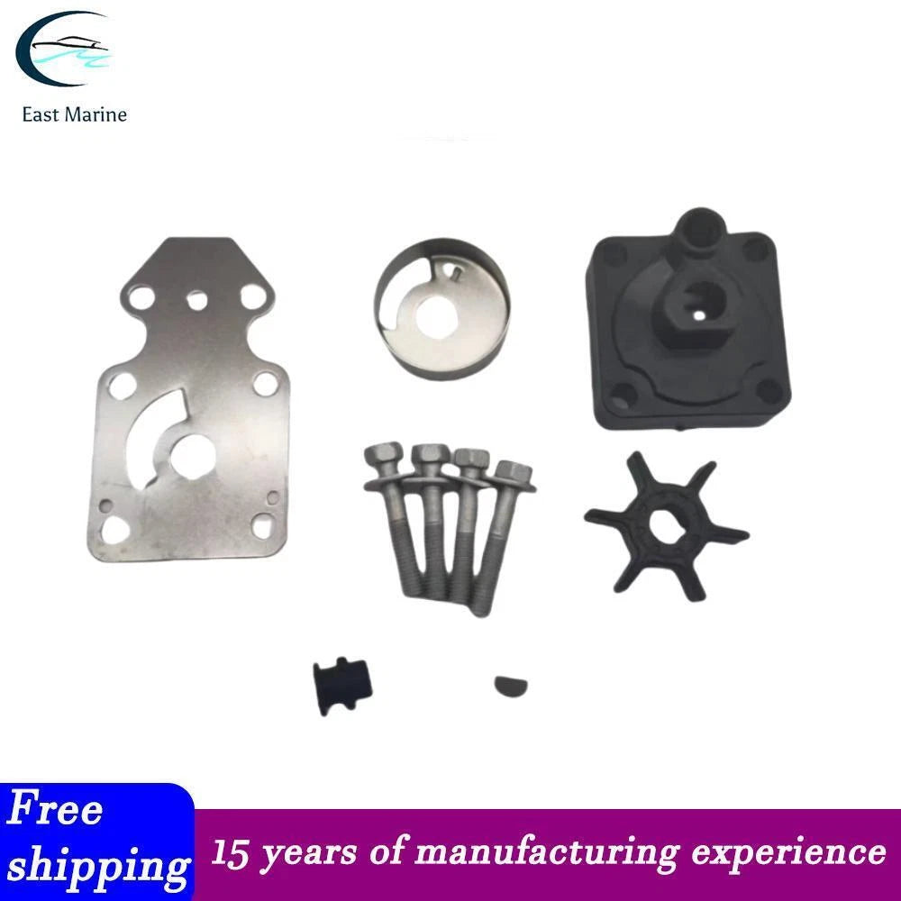 Water Pump Impeller Repair Kit for Yamaha F9.9 F15 T9.9 (Repl 63V-W0078-02-00)