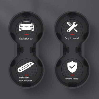 Cup Holder Insert for Tesla Model 3 Y (Black)