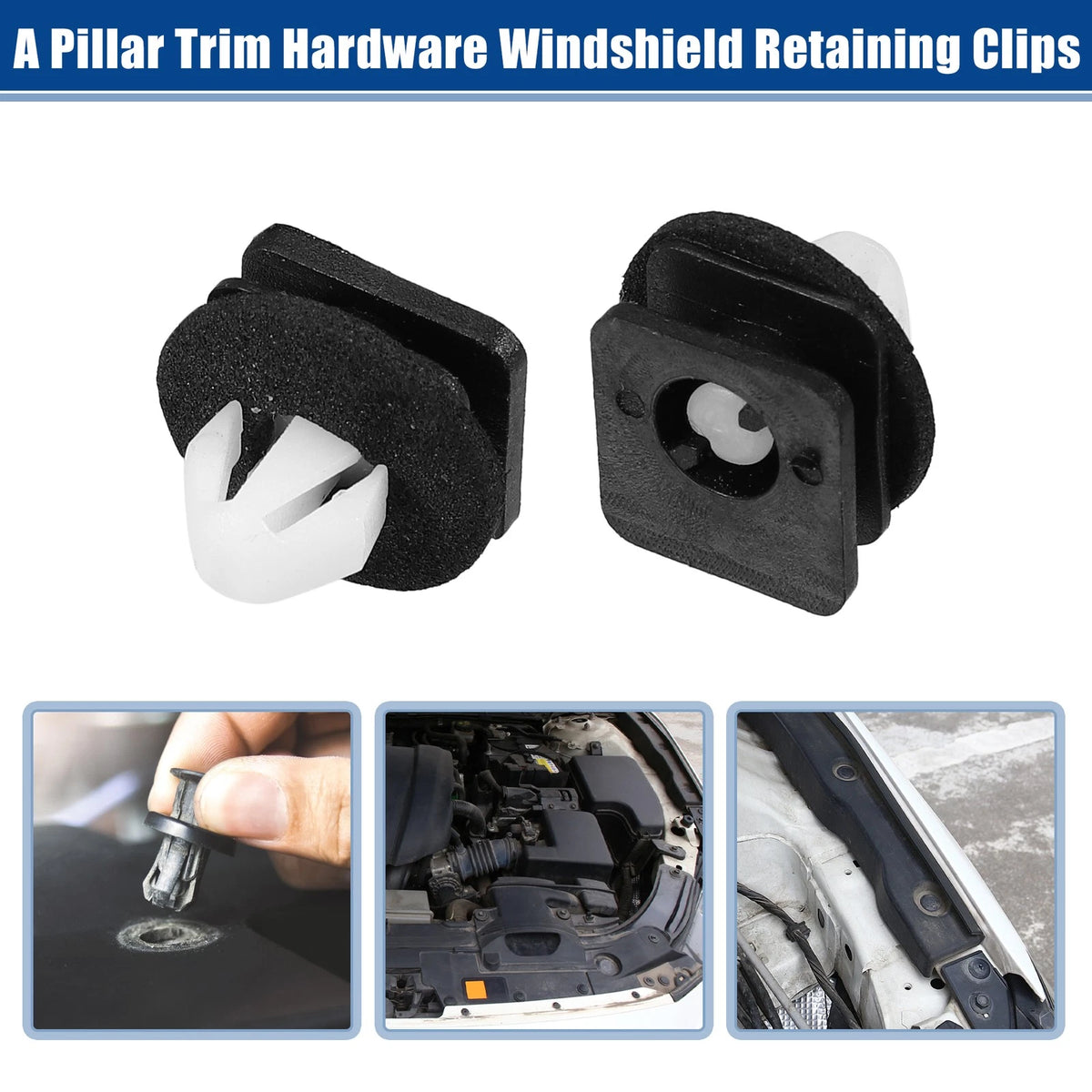 10pcs A Pillar Trim Hardware Windshield Clips for Ford Explorer (2011–2021) No.BB5Z78519R4