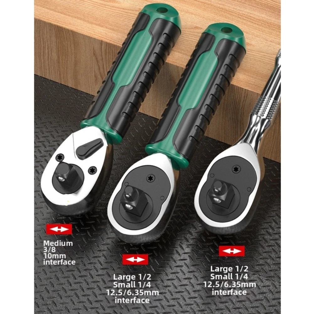 Ratchet Wrench Set 72 Tooth 1/4 3/8 1/2 Drive for CRV (2017–2022)