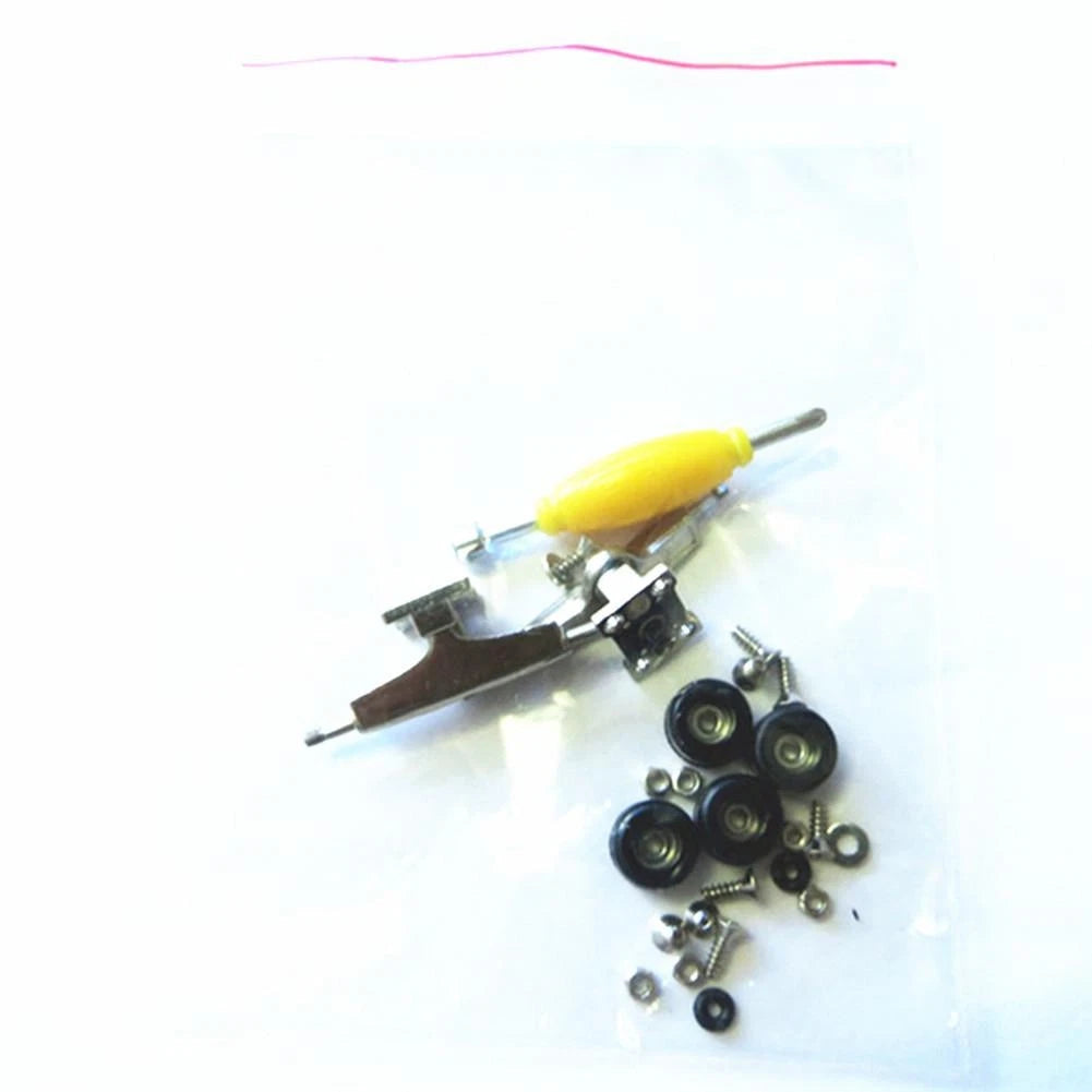 96mm Fingerboard Skateboard Wheels with Bearings, Screws, Nuts - Multiple Colors