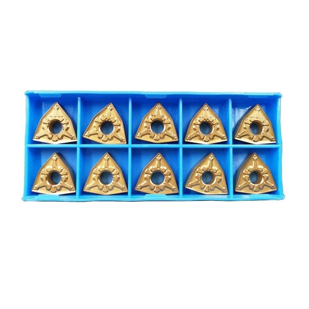 Set of 4 Heavy Duty S16Q Lathe Tool Holders with 10 Carbide Inserts