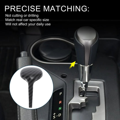 Gear Shift Knob Decor Cover for Toyota RAV4 Corolla Vios (2014–2018) Black