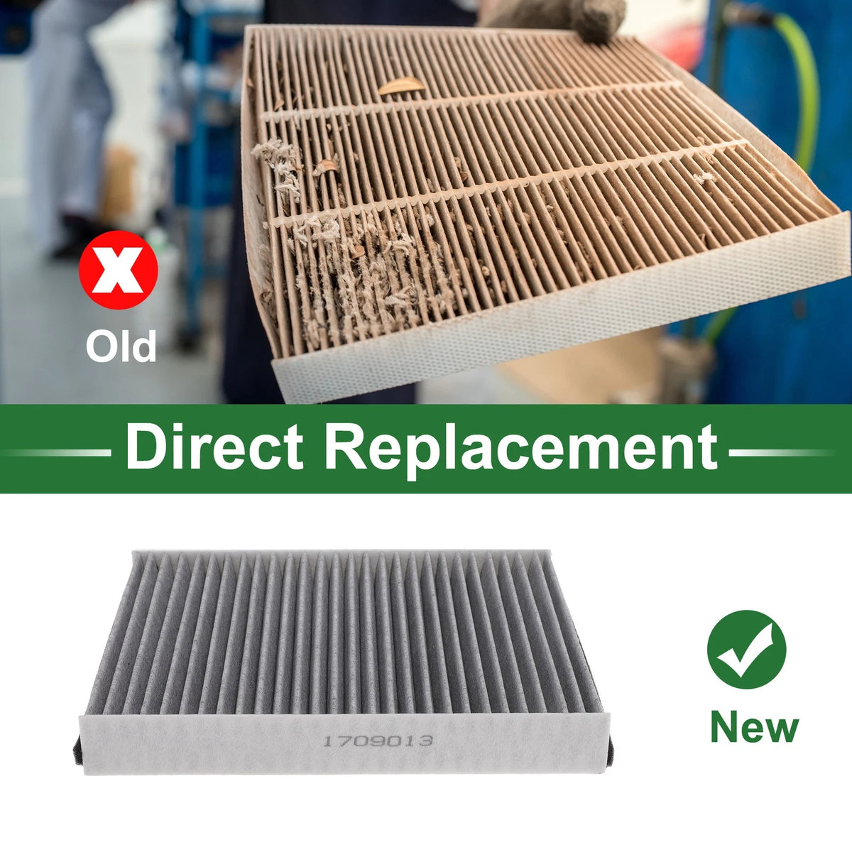 Cabin Air Filter No.CUK25007/LA K875 for Ford C-Max DM2 (2007–2010)