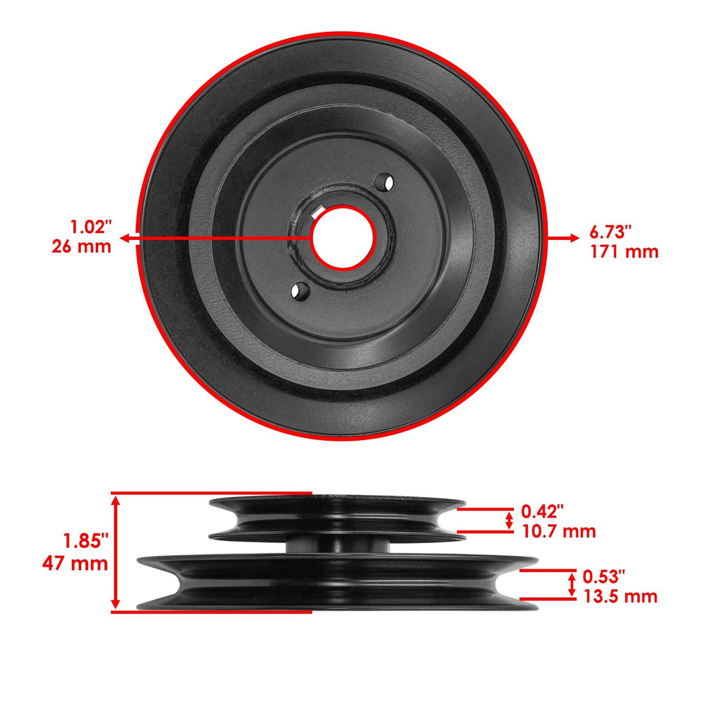 Spindle Pulley Replacement for Gravely Ariens 52 60 Inch (1995–2024)