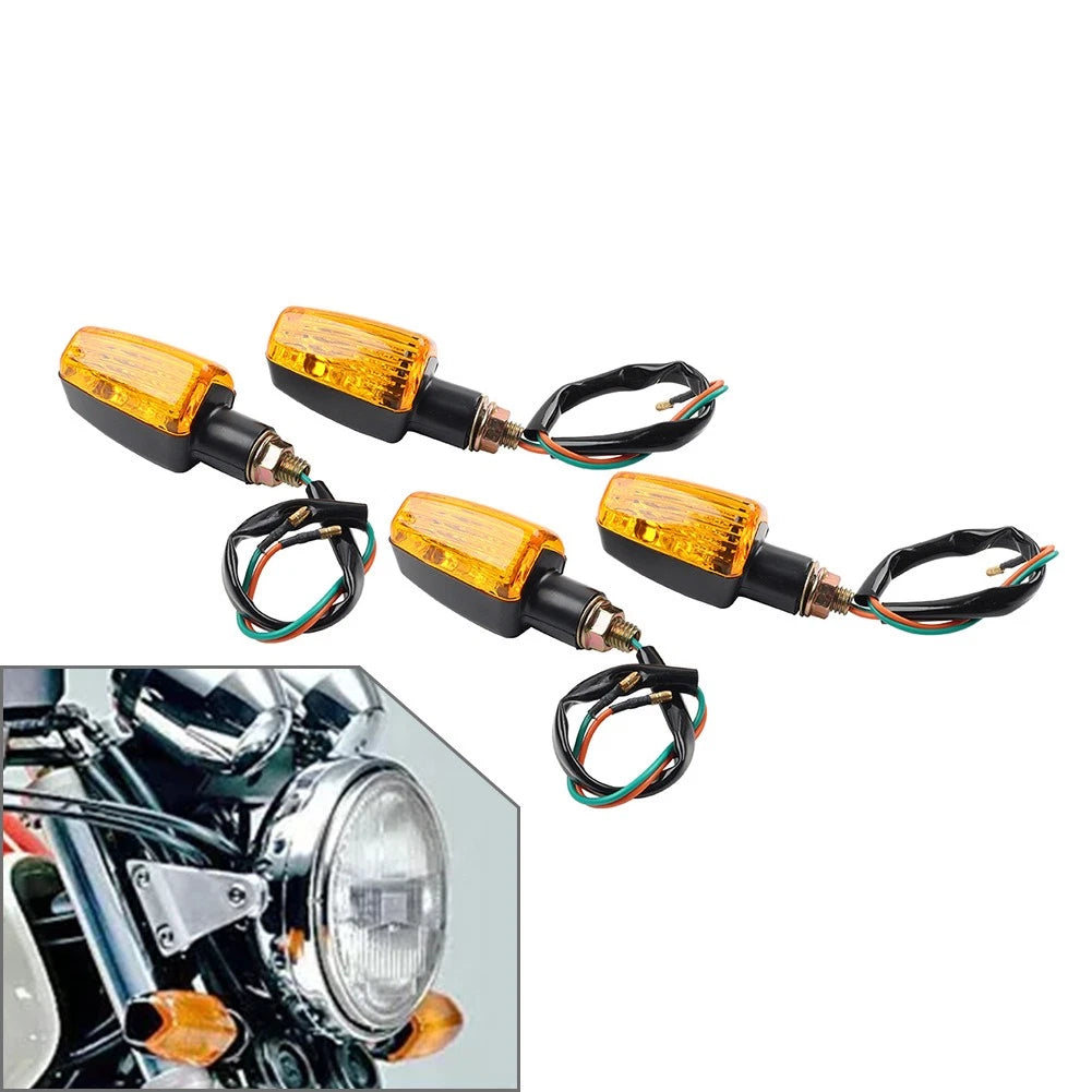 2Pair Yellow Indicator Flasher Blinker For Suzuki GSF600 GSF650 GSF1200 Bandit