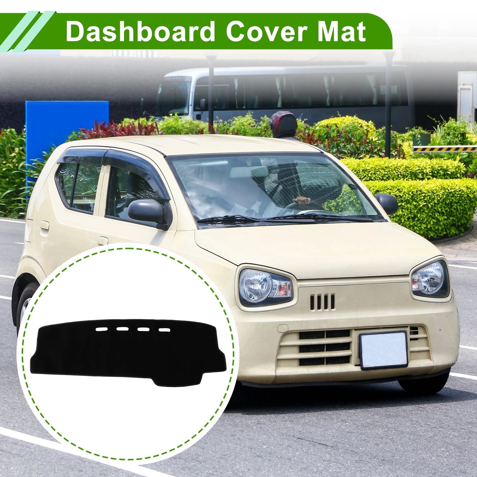 Dashboard Cover for Suzuki Alto (2019–2022) Black Polyester 1 Pc