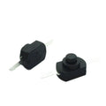 10X Latching On Off Switch DC 250V 1A 30V Black/Silver Button