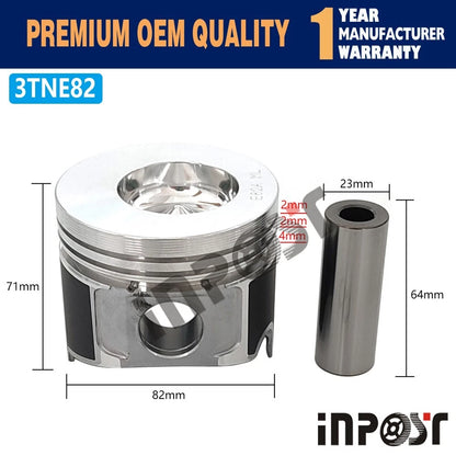 Overhaul Rebuild Kit for Yanmar 3TNE82, 3TNE82A