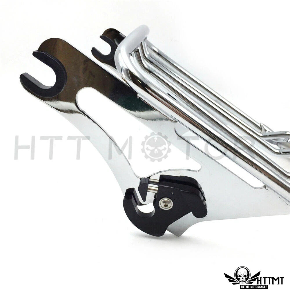 Detachable Two-Up Air Wing Luggage Rack for Harley Touring (2014–2019)