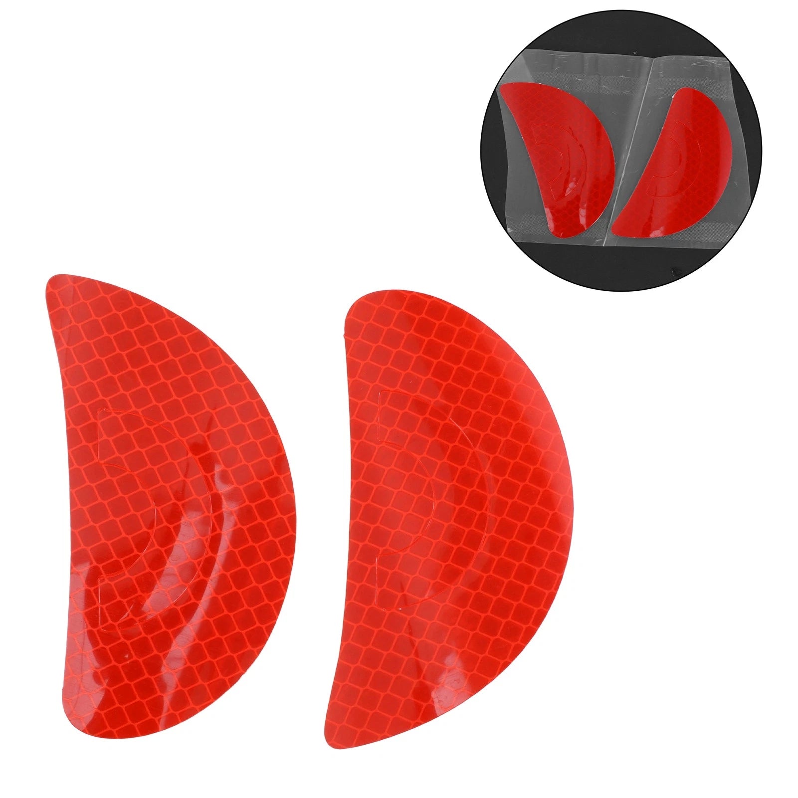 Reflective Bumper Decal for Universal Vehicles (Fluorescent Red)