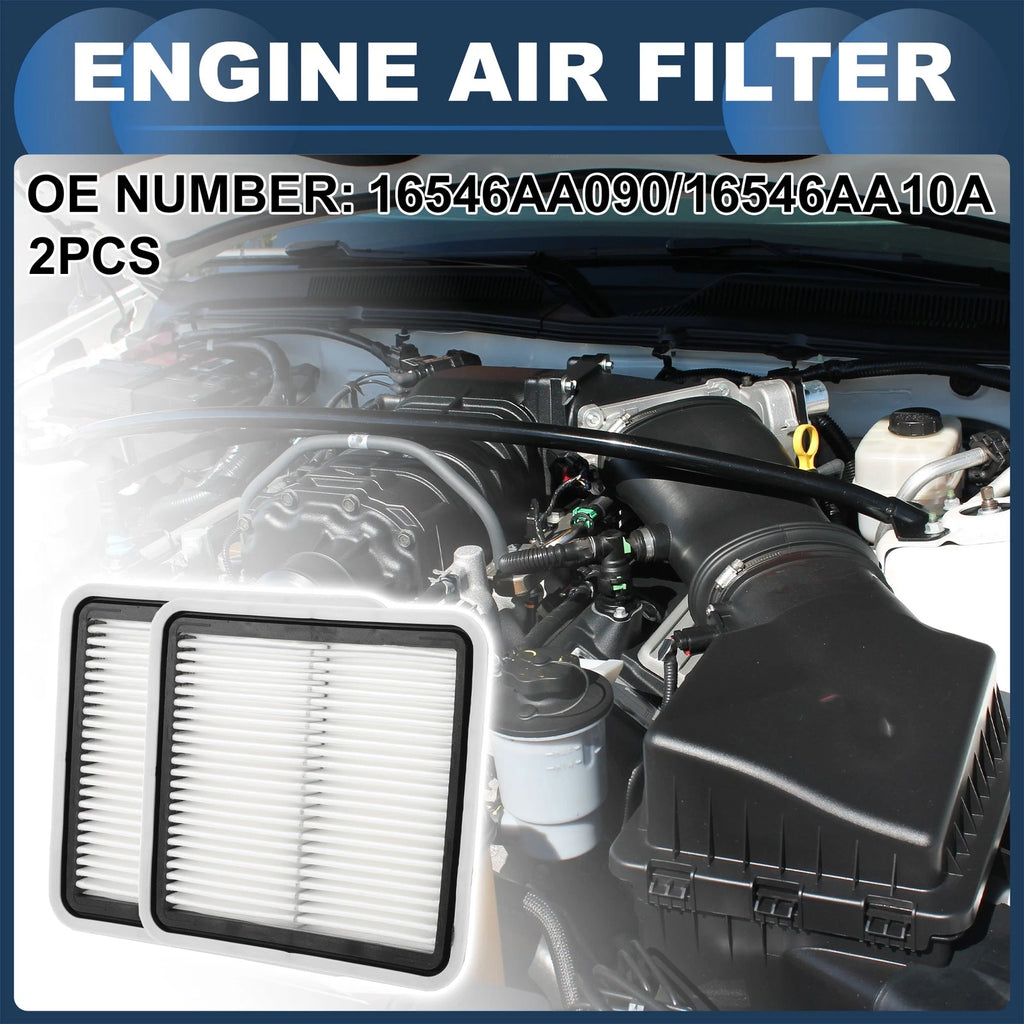 Engine Air Filter Replacement for Subaru Outback 2.5L 2005–2009 (2 Pcs)