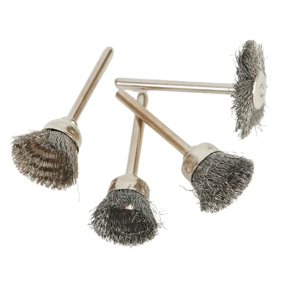 25mm Steel Wire Wheel Brush for Drill Rotary Tool (Rust Removal, Polishing)