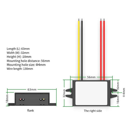 12V DC Converter 5A for Various Electrical Systems and Devices
