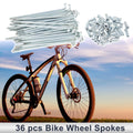 Bicycle Spokes Nipple Set Carbon Steel 12G 82mm Galvanized for Universal