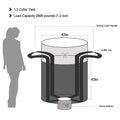 FIBC Flexible Intermediate Bulk Container Bag 43"x43" 2600LBS (1.2 Ton)