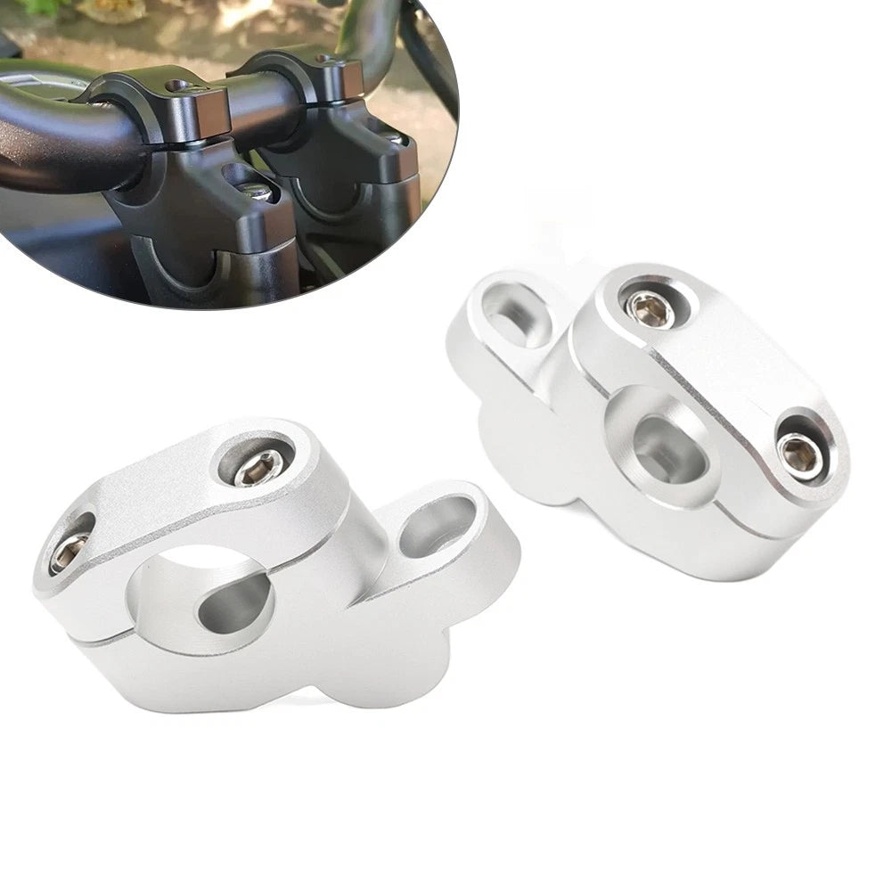 28mm 1/8 Offset Handlebar Clamp Mount Riser for Honda Kawasaki
