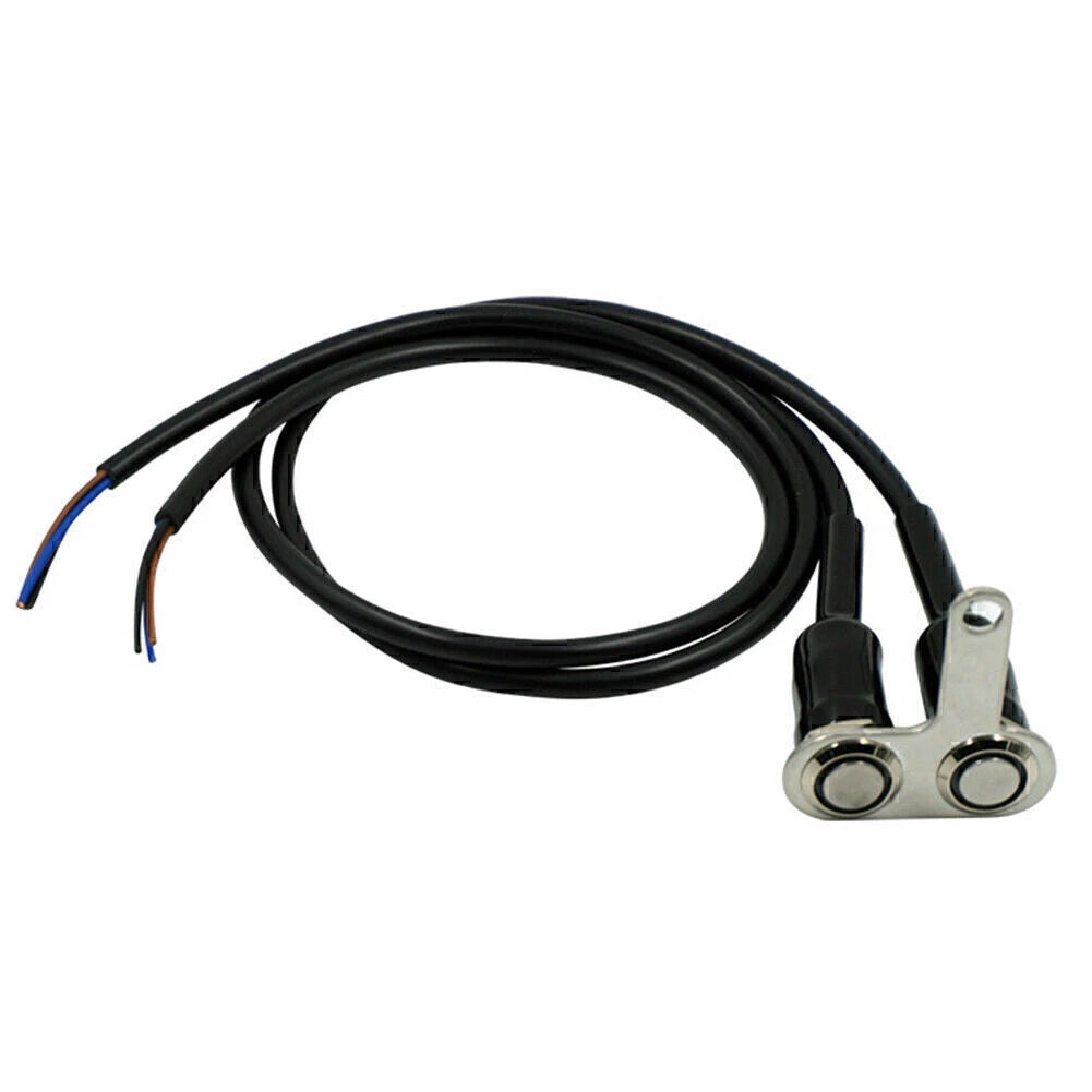 12V Blue LED Moto Switch for Handlebar Adjustable Mount Waterproof