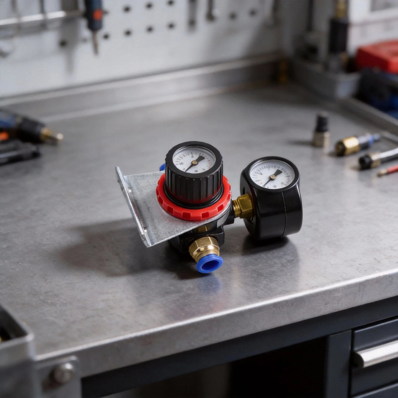 AR2000 Pressure Regulator with Gauge for Pneumatic Tools