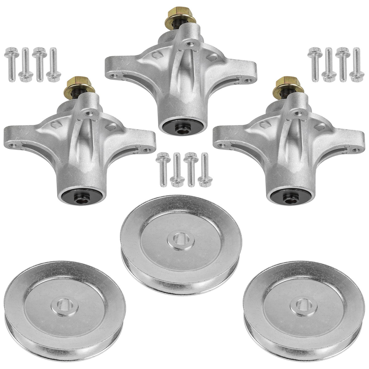 Deck Spindles and Pulley Set for Toro Exmark 50 Inch (2005–2010)