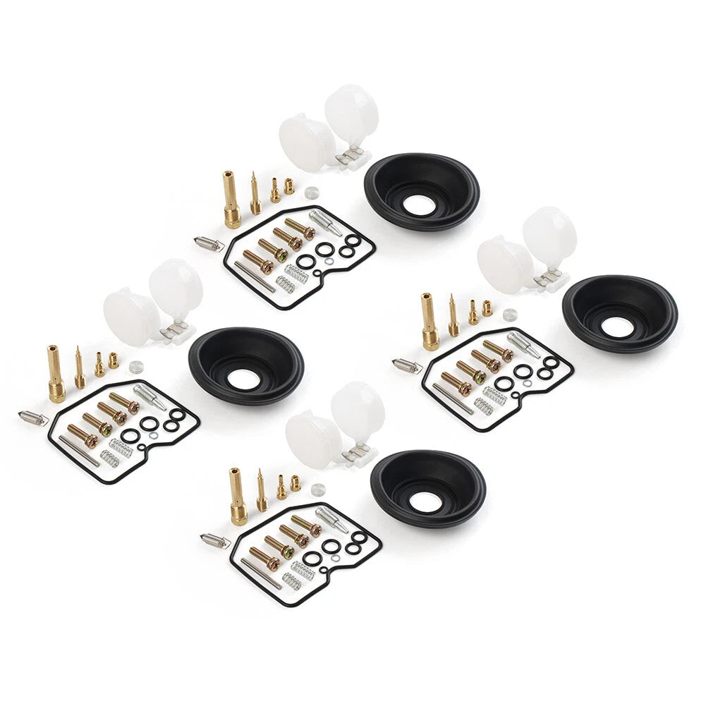 Carburetor Repair Kit Diaphragm Float 4 sets For For Kawasaki ZX600 A 1985-1987