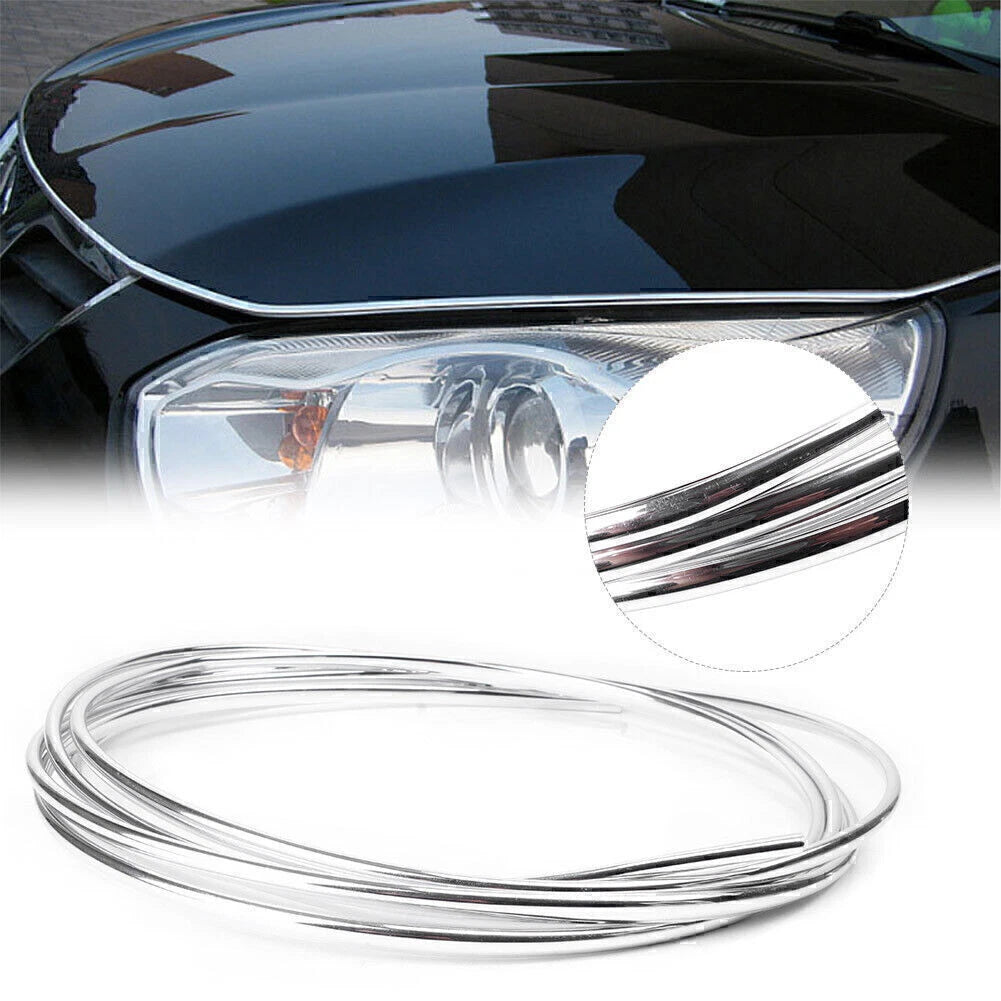 Car Door Edge Guard Scratch Protector Molding Strip Chrome for Universal