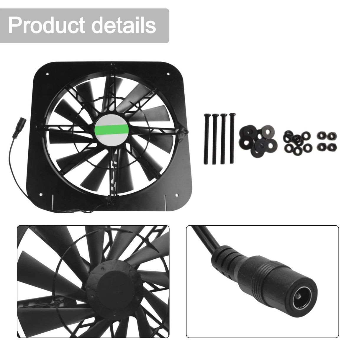 Solar Extractor Fan for Air Conveying (Performance Upgrade)