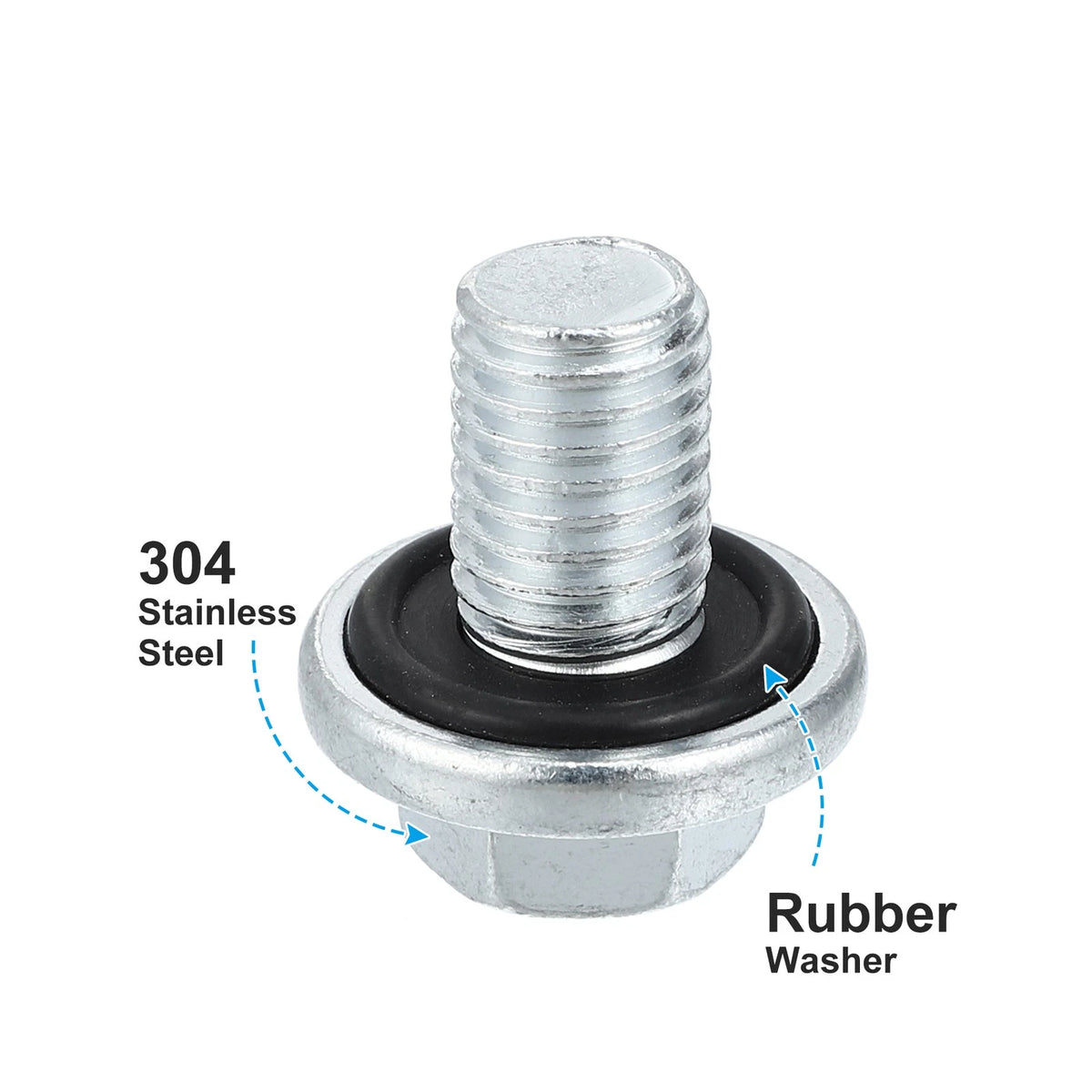 M12x1.75 Engine Oil Drain Plug Screw for Chevrolet Silverado 1500 (2014–2023)