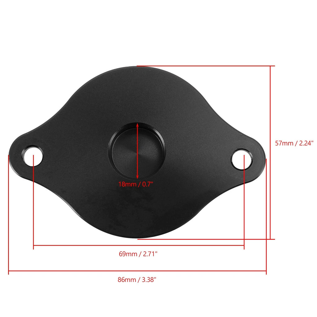 CNC Alu Starter Motor Cover Black for Honda Grom 125 Monkey 125 Dax 125 (2022–2023)