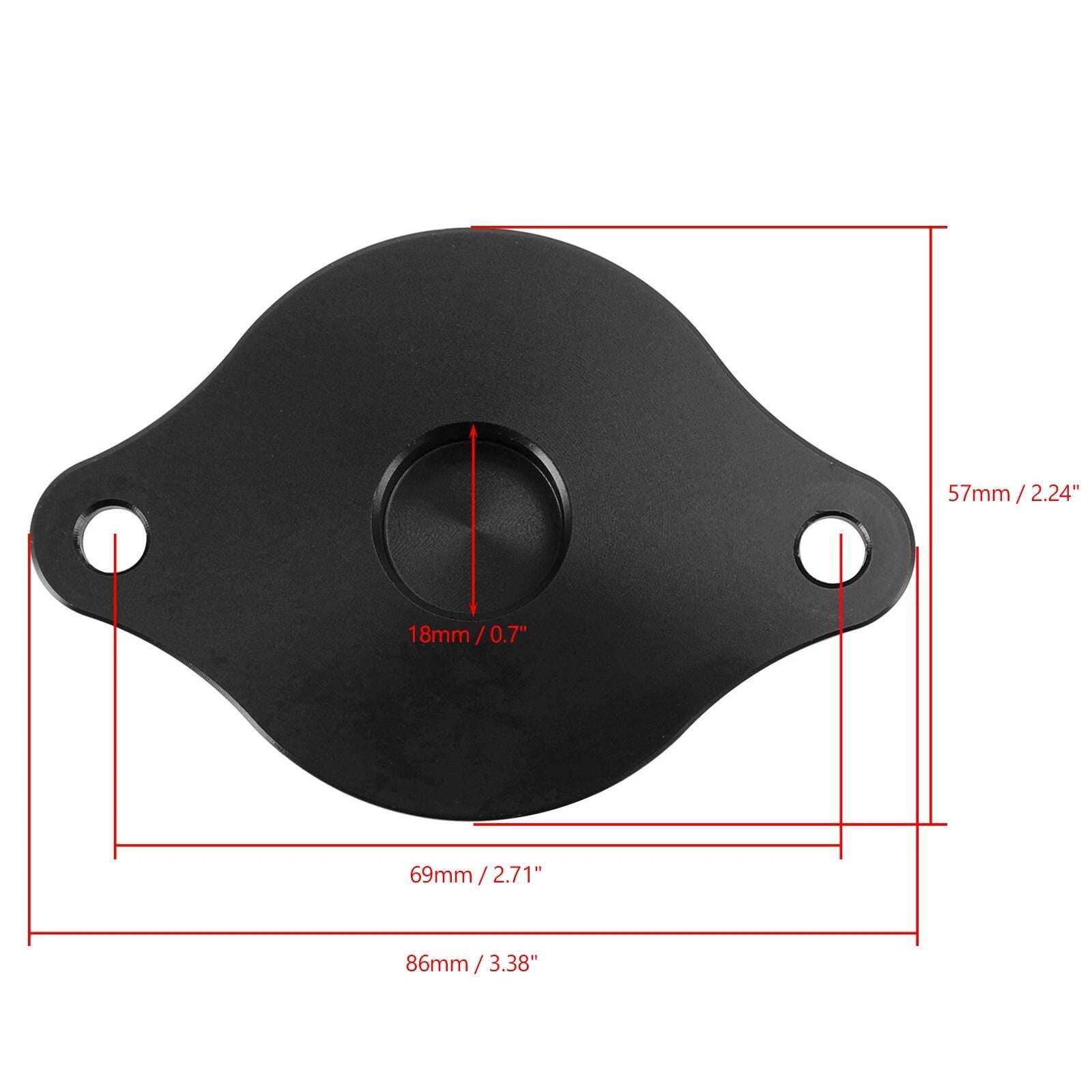 CNC Alu Starter Motor Cover Black for Honda Grom 125 Monkey 125 Dax 125 (2022–2023)
