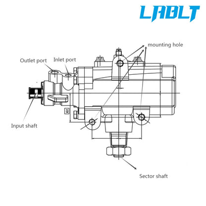 Power Steering Gear Box 277512 for Dodge D100 D150 D200 D300 D400 D450 (1978–1979)