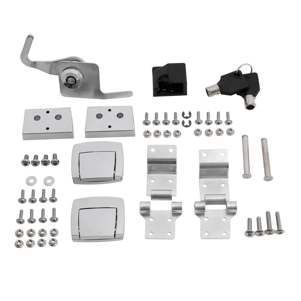Trunk Hardware Latches Hinges Lock for Harley Touring Electra Glide (1988–2013)