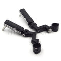 2X Aluminum Front Foot Pegs Kit for Motorcycle (1.5" Engine Guard)