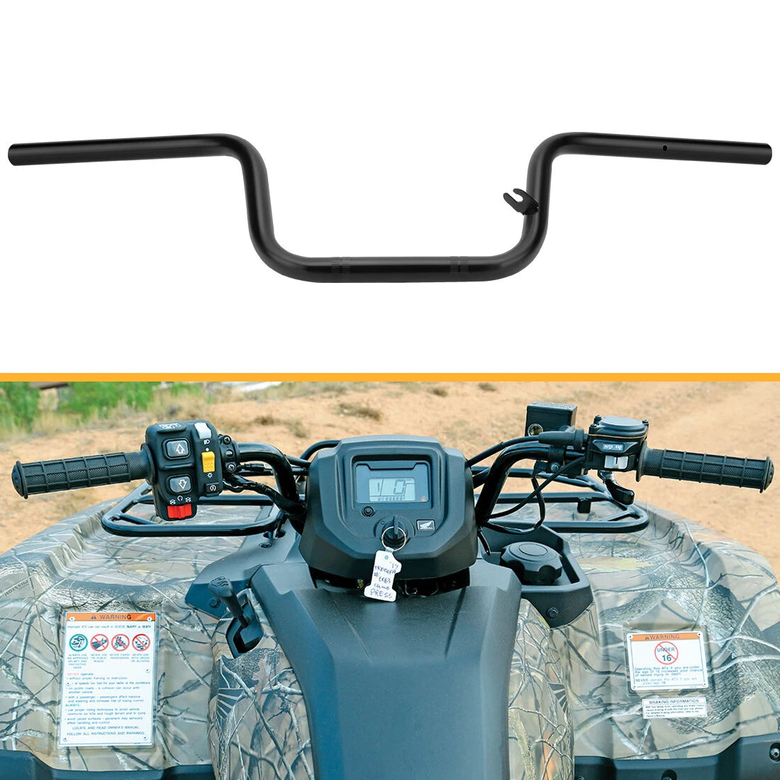 Handlebar for Honda Rancher 350 TRX350 FE FM TE TM (2004–2006) 53100-HN7-900
