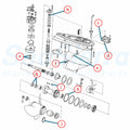 Gear Housing Seal Kit 86712, 18-2692 for Johnson Evinrude (N/A)