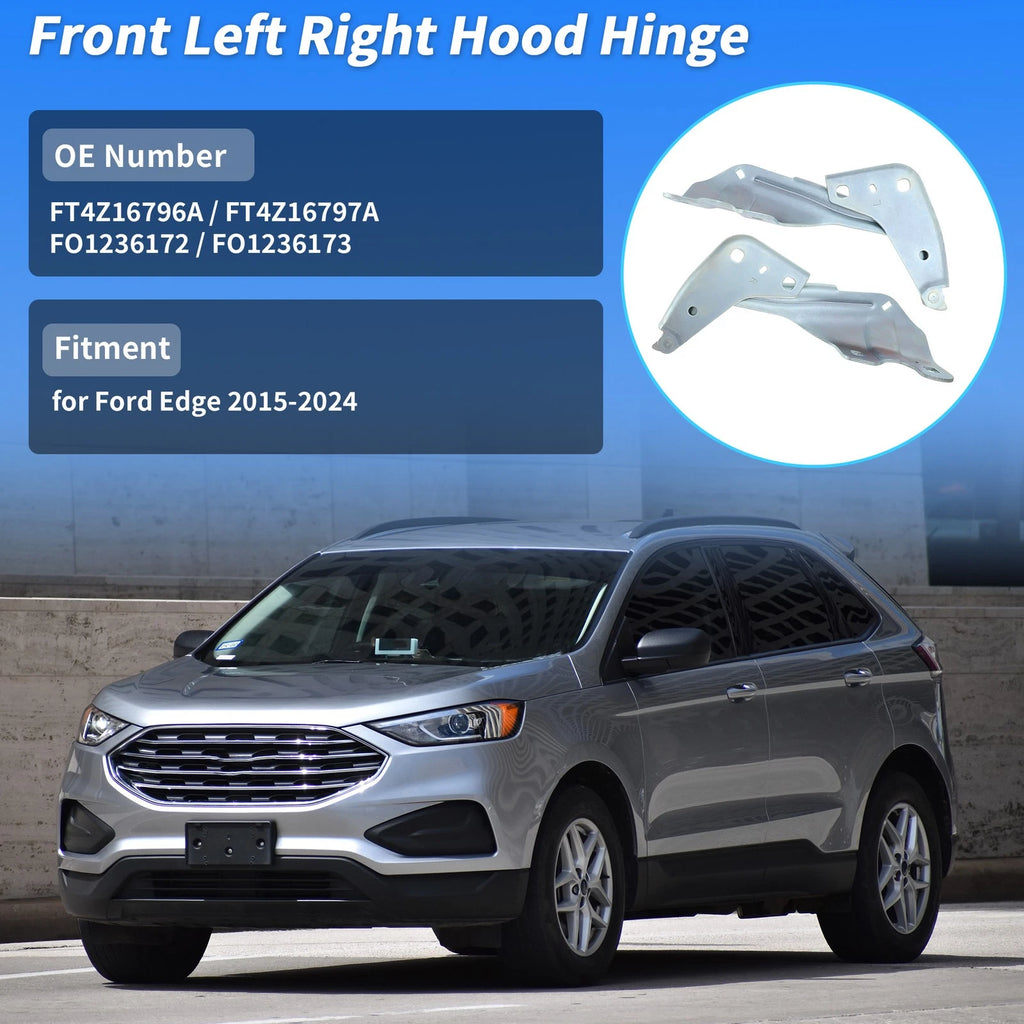 Front Left Right Hood Hinge Replacement for Ford Edge (2015–2024)