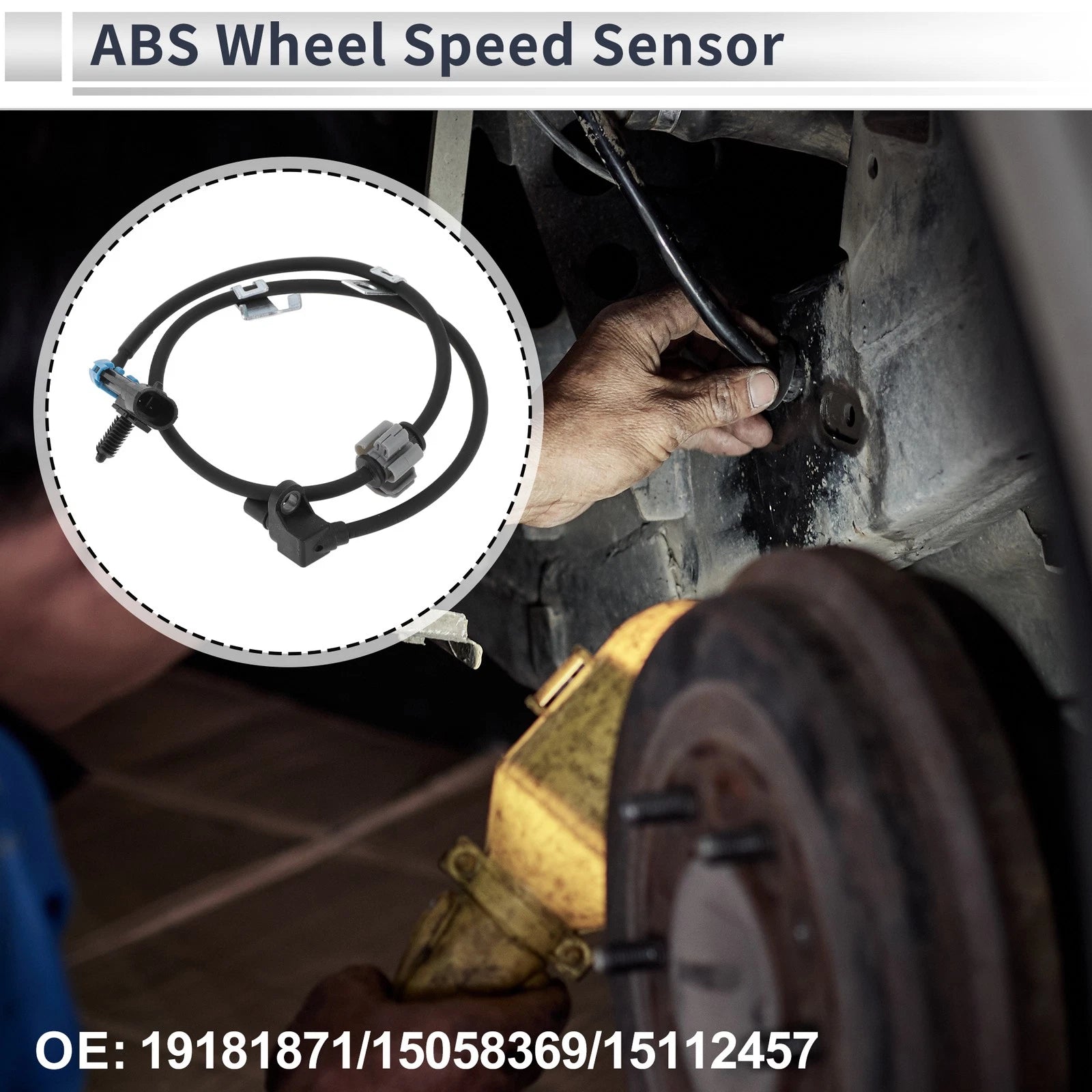 ABS Wheel Speed Sensor Front Left Replacement for Chevrolet Astro (2003–2004)