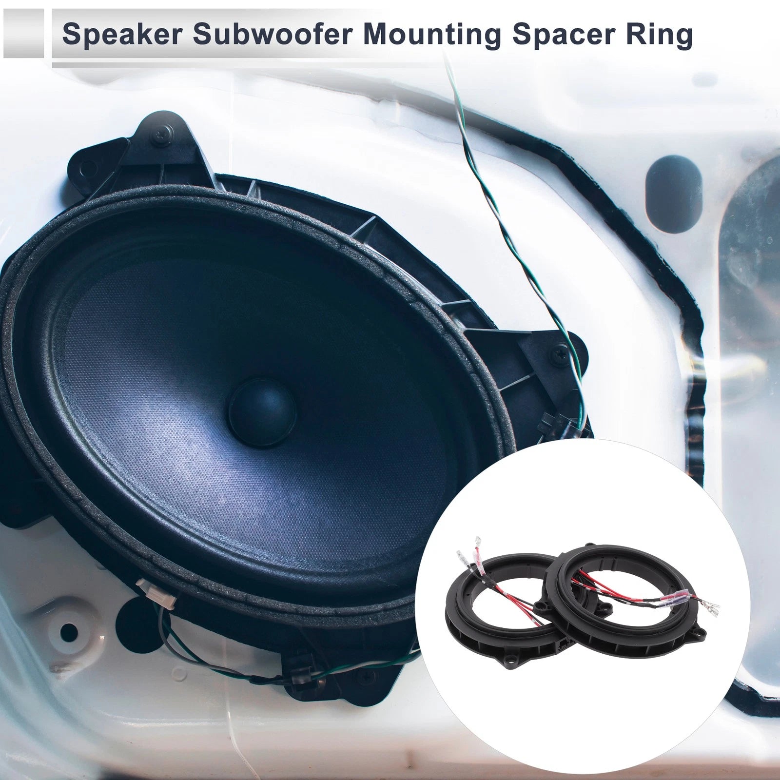 Speaker Spacer Ring Midrange Speaker Adaptor for BMW 3.5 Inch 2 Set (2pc )