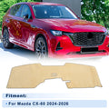 Dash Cover for Mazda CX-60 Without HUD (2024–2026) Flannel Beige 1 set