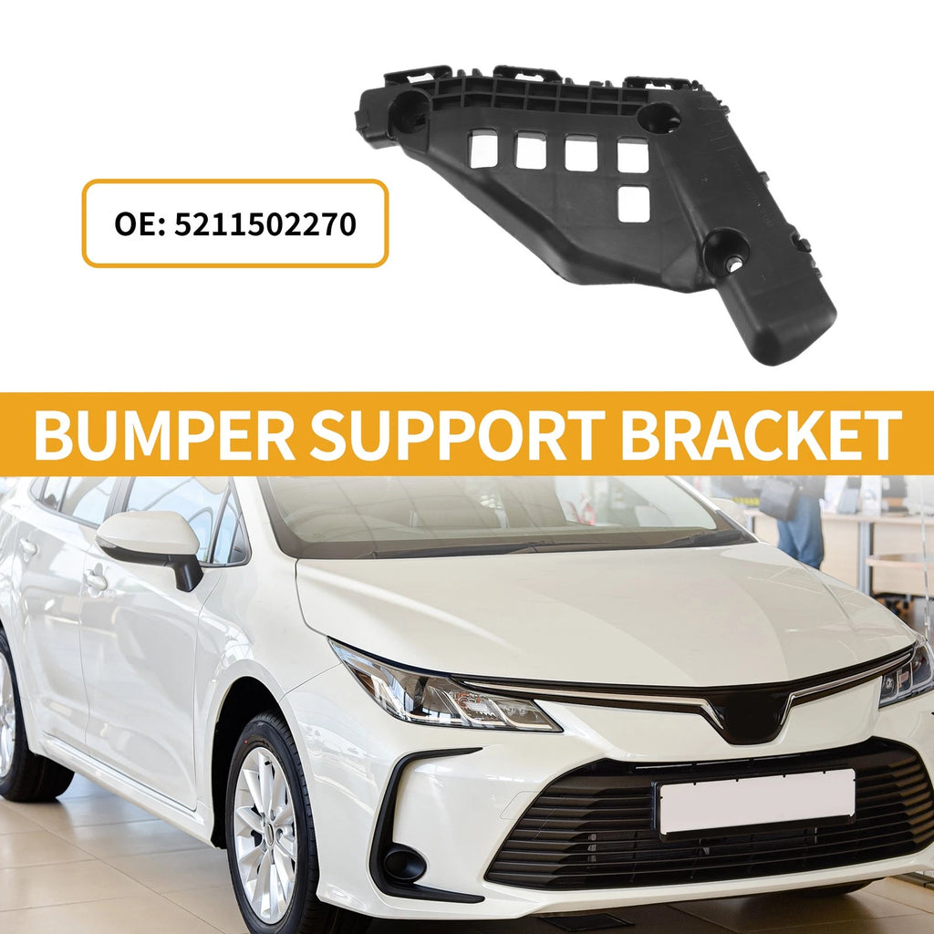 RH Front Bumper Support Bracket for Toyota Corolla (2014–2016) 1 Pc Black