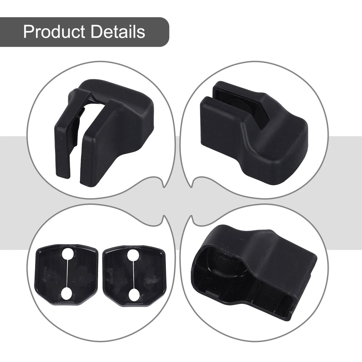 Set of 4 Door Lock Covers for Compatible Vehicles (2015–2021)