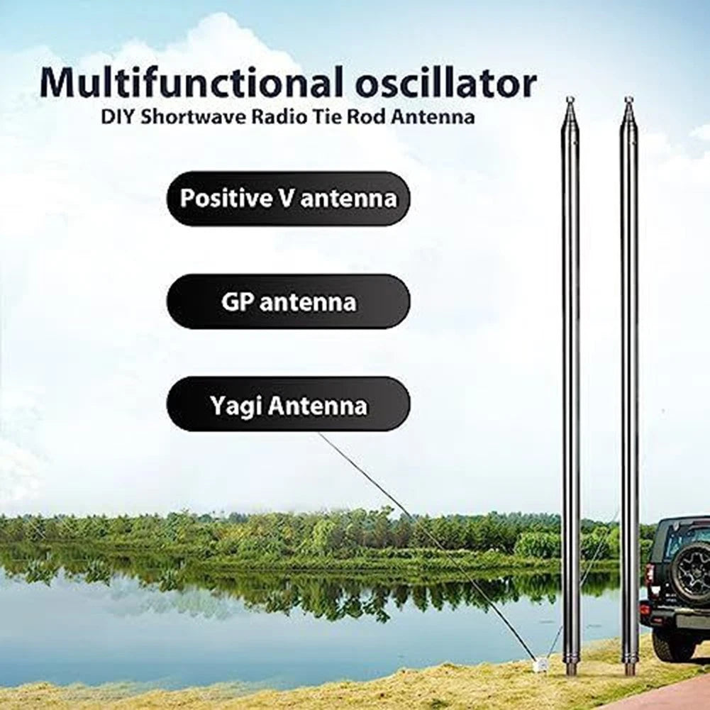 18FT Telescopic Antenna for DIY Shortwave Radios and Yagi Antenna