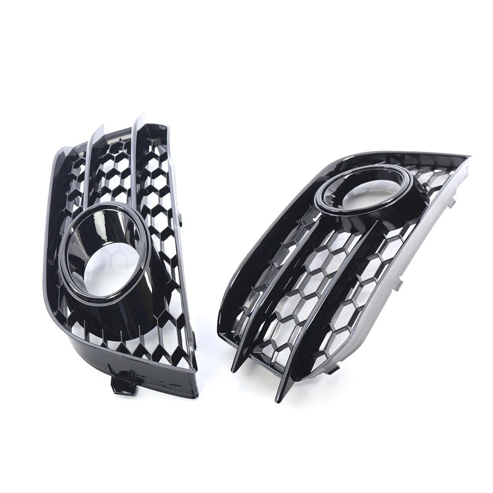 Fog Lamp Grill Cover for Audi A1 8X (2010–2014) Pair Gloss Black