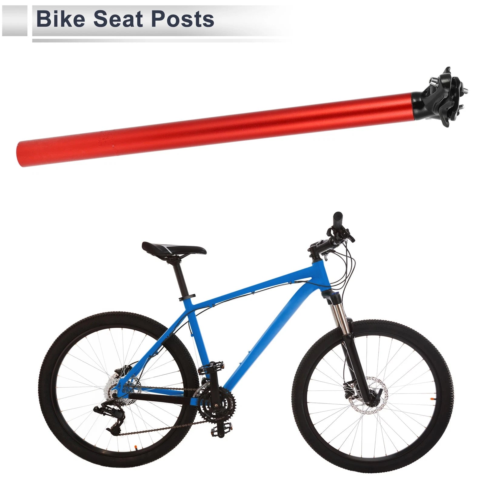 Seat Post 31.6x500mm Adjustable with Fixing Clip for Red Bike (2000–2020)