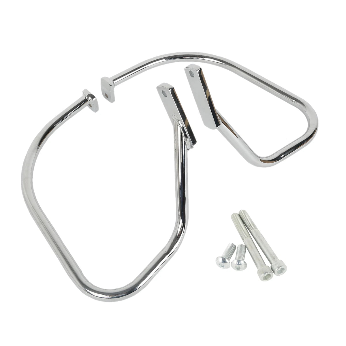 Saddlebag Guard Bar for Harley Softail Heritage Springer (1997–1999) Black/Chrome