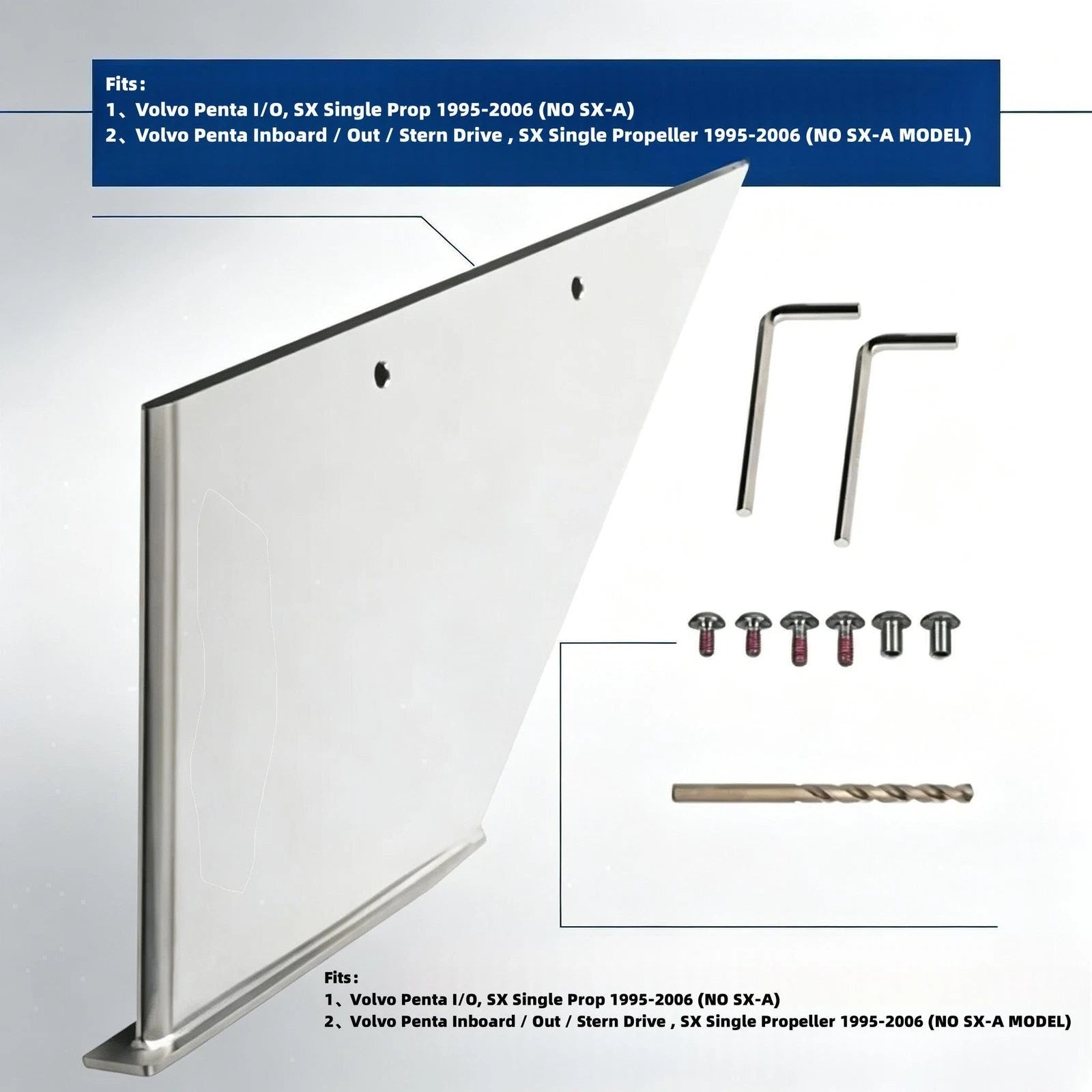 Skeg Protector for Volvo Penta SX Inboard Stern Drive (Single Propeller)