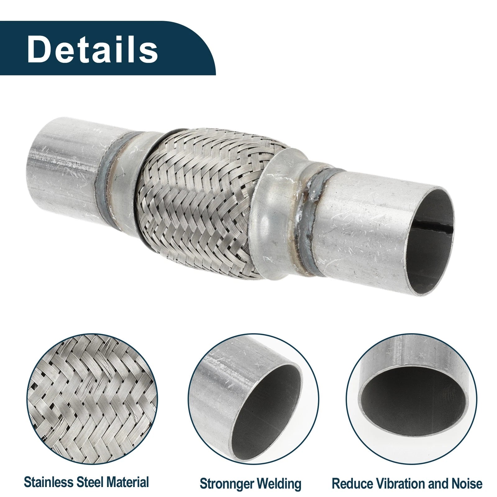 Exhaust Flex Pipe 1.88 Inch OD for