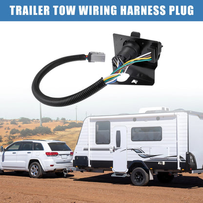 Trailer Tow Wiring Harness Plug Hitch Connector for Ford F-250 F-350 (2017–2024)